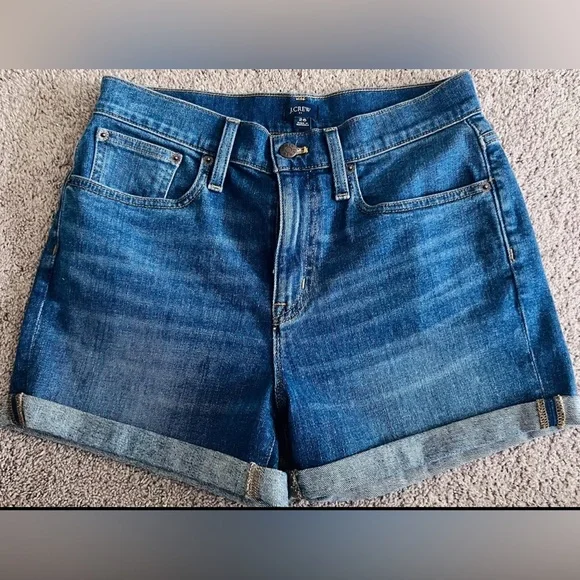 J. Crew Denim Rolled Cutoff Shorts - Picture 2 of 4